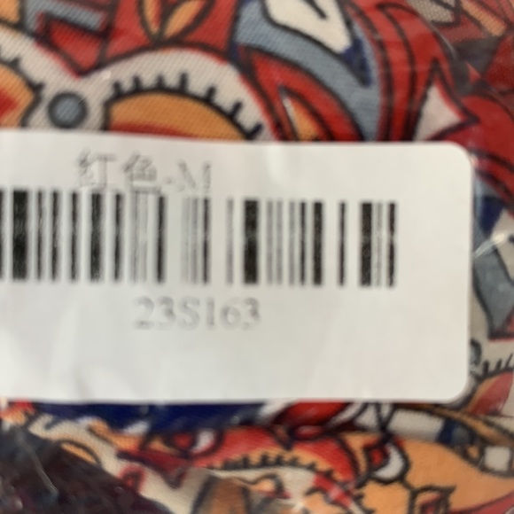 SHEIN VCAY Paisley Print Wide Leg Pants Size M  Waist 24 inches - Picture 7 of 9